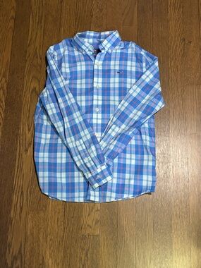 Boys Vineyard Vines Button-Down Plaid Shirt